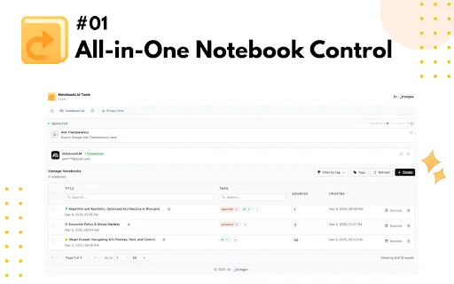 NotebookLM Tools: Otimize sua Produtividade e Pesquisa Agora - Screenshot 1