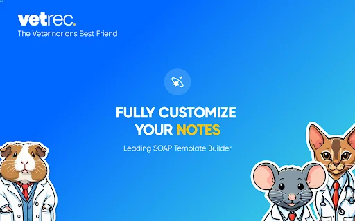 VetRec: Automatize Notas Clínicas Veterinárias – Extensão Chrome - Screenshot 3