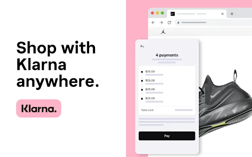 Baixar Klarna Extensão: Compras Online com Descontos e Parcelamento - Screenshot 1