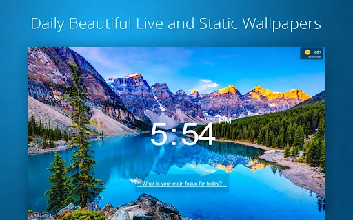 Live Start Page: Personalize seu Navegador com Papéis de Parede - Screenshot 1