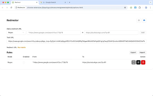 Redirector: Otimize sua Navegação com Redirecionamentos Dinâmicos - Screenshot 1