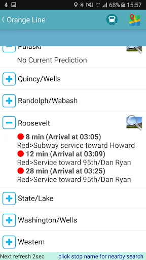 Chicago Bus Tracker: Rastreie Ônibus e Trens CTA em Tempo Real - Screenshot 10