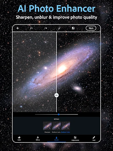 Photoshop Express: Edição de Fotos Profissional no Android - Screenshot 21