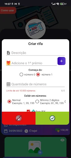 Sorteador: Rifas e Números – Baixe o Melhor Aplicativo de Sorteios - Screenshot 2
