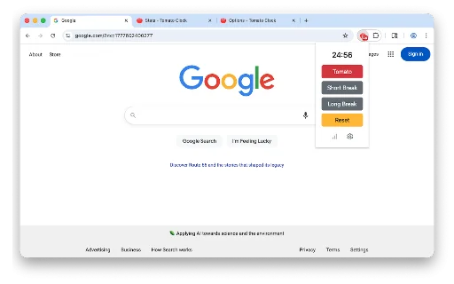Tomato Clock: Temporizador Pomodoro Simples e Produtivo - Screenshot 1