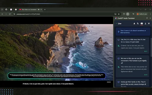 ChatGPT Audio Translator: Legendas e Tradução em Tempo Real - Screenshot 5