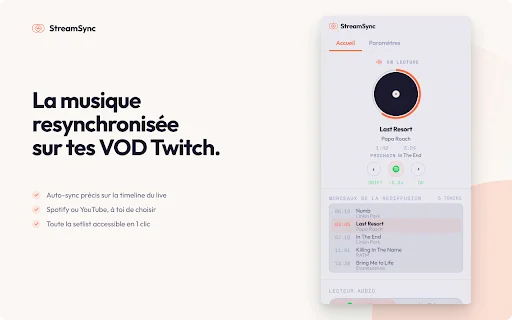 Baixe o StreamSync: Sincronize Spotify e Twitch VODs Gratuitamente - Screenshot 1