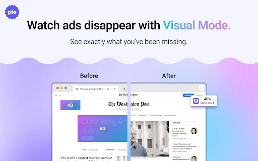 Pie Adblock: Bloqueador de Anúncios Grátis para YouTube e Twitch - Screenshot 3
