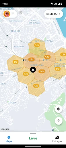 Lá Vem Entregas – Entregador: O Aplicativo Ideal para Motoboys - Screenshot 1