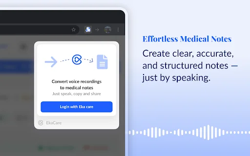 EkaScribe: Assistente Médico com IA para Notas Clínicas Ágeis - Screenshot 1