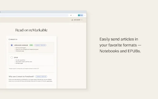 Read on reMarkable: Envie artigos da web para seu tablet agora - Screenshot 2