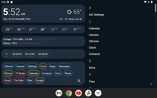 Download AIO Launcher: Personalização Extrema para Android - Screenshot 6