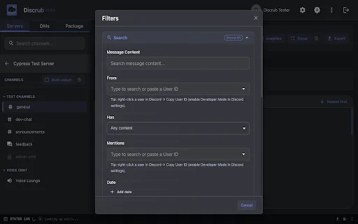 Discrub – Gerencie e Exporte Mensagens do Discord com Facilidade - Screenshot 3