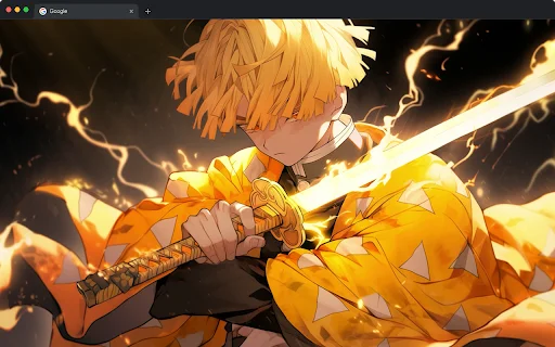 Zenitsu Agatsuma Wallpaper HD – Transforme seu Navegador - Screenshot 1