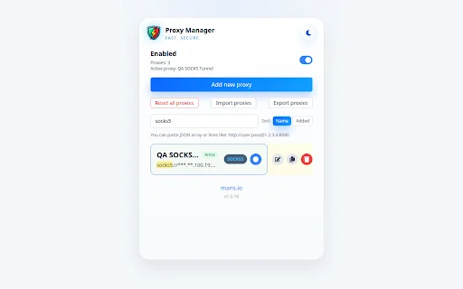 Proxy Manager: Gerencie e Alterne Proxies no Navegador Facilmente - Screenshot 4