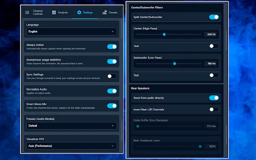 Conversor de Áudio Estéreo para Surround 5.1 e 7.1 Grátis - Screenshot 4