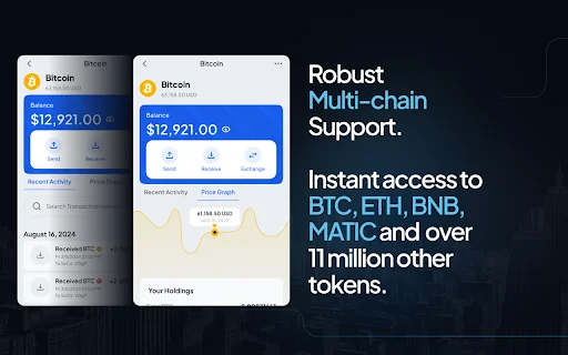 Hero Wallet: Carteira Crypto Multi-chain Segura e Privada - Screenshot 2
