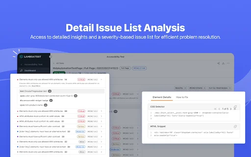 TestMu AI Accessibility DevTools: Auditoria de Acessibilidade Web - Screenshot 2