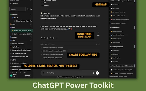 GPT Master Toolkit: Organize o ChatGPT com Pastas e Tags - Screenshot 3
