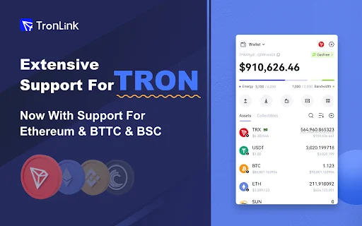TronLink: Carteira TRON Oficial para Chrome – Download Seguro - Screenshot 1