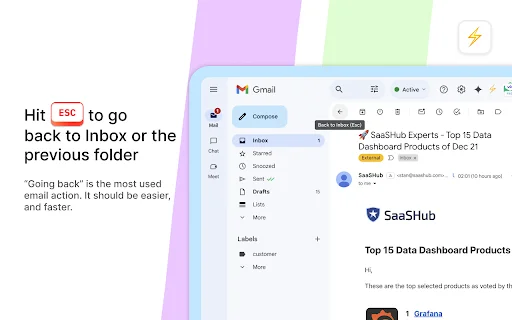 CMDK: Turbine seu Gmail com Atalhos, Command Bar e Produtividade - Screenshot 3