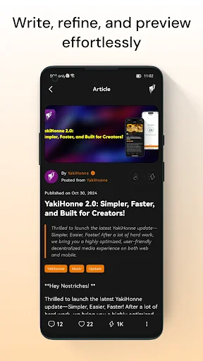 Baixar YakiHonne App – Cliente Social Descentralizado Nostr e Bitcoin - Screenshot 4