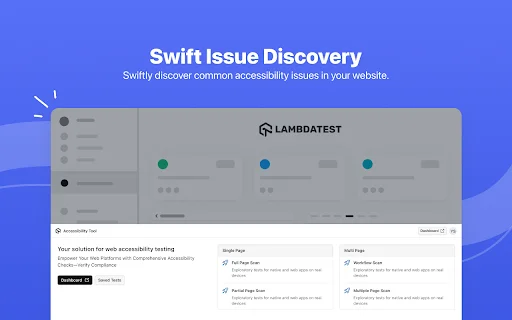 TestMu AI Accessibility DevTools: Auditoria de Acessibilidade Web - Screenshot 1