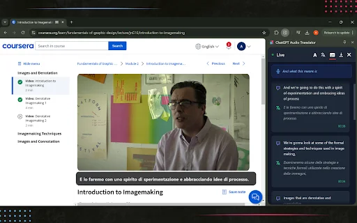 ChatGPT Audio Translator: Legendas e Tradução em Tempo Real - Screenshot 4