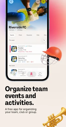 Spond: Gestão de Equipes e Grupos – Organize seu time facilmente - Screenshot 2