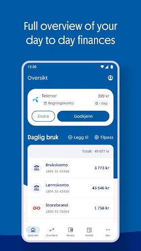 Baixe o SpareBank 1 Mobile Banking: Gestão Financeira Segura - Screenshot 3