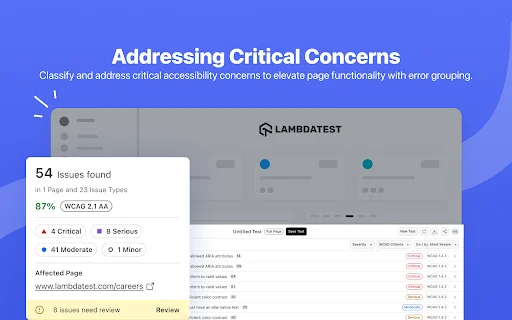 TestMu AI Accessibility DevTools: Auditoria de Acessibilidade Web - Screenshot 3