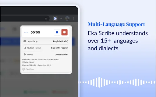 EkaScribe: Assistente Médico com IA para Notas Clínicas Ágeis - Screenshot 4