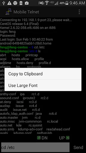 Mobile Telnet: Conectividade Remota Prática para Android - Screenshot 7