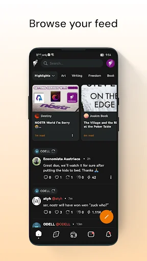 Baixar YakiHonne App – Cliente Social Descentralizado Nostr e Bitcoin - Screenshot 1