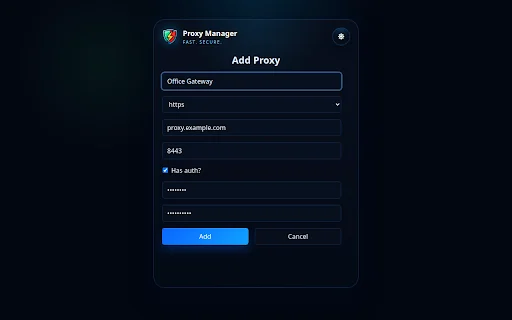 Proxy Manager: Gerencie e Alterne Proxies no Navegador Facilmente - Screenshot 2